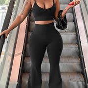 Sexy Bralette and Casual Pants Set