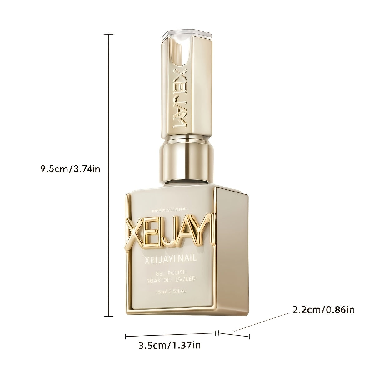 XEIJAYI 1pc 6 Colors 0.51oz New Popular Nail Gel Semi Permanent Nail Art Soaking UV LED Nail Salon DIY Nail Salon Gel